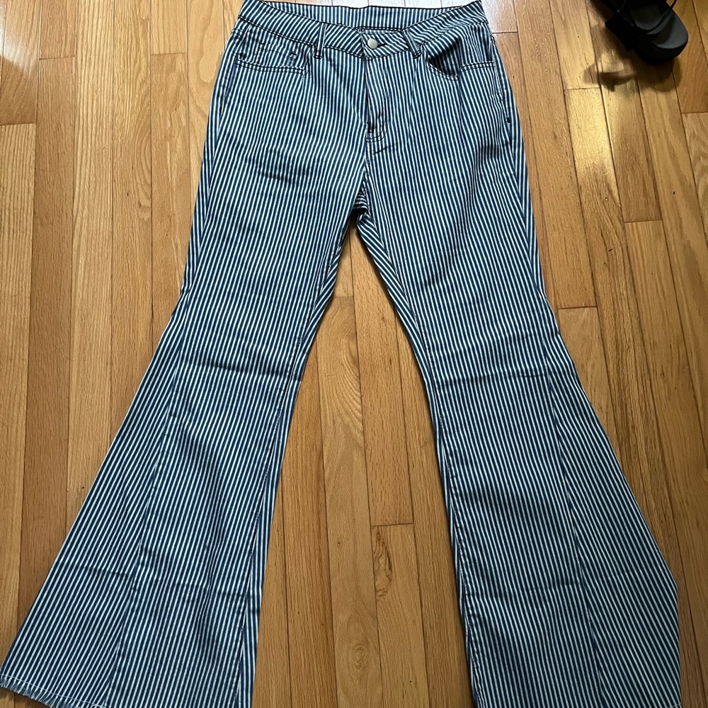 Striped Flare Pants